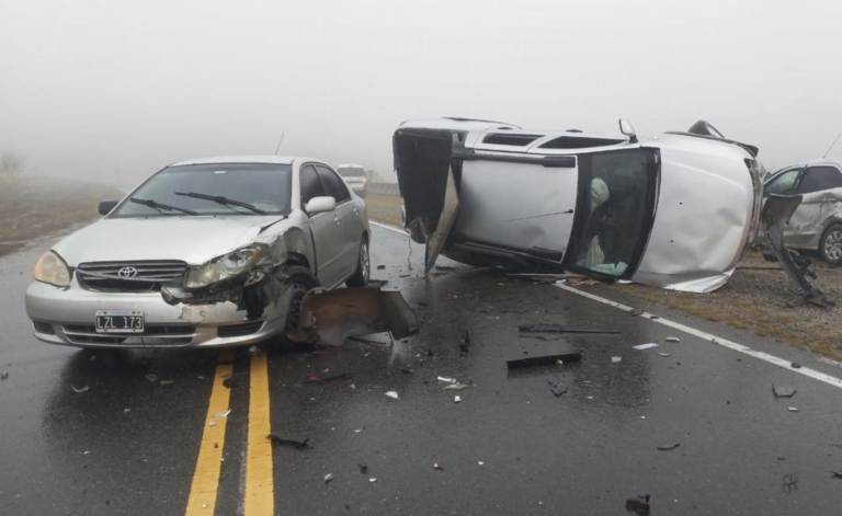 Choque en cadena en Altas Cumbres